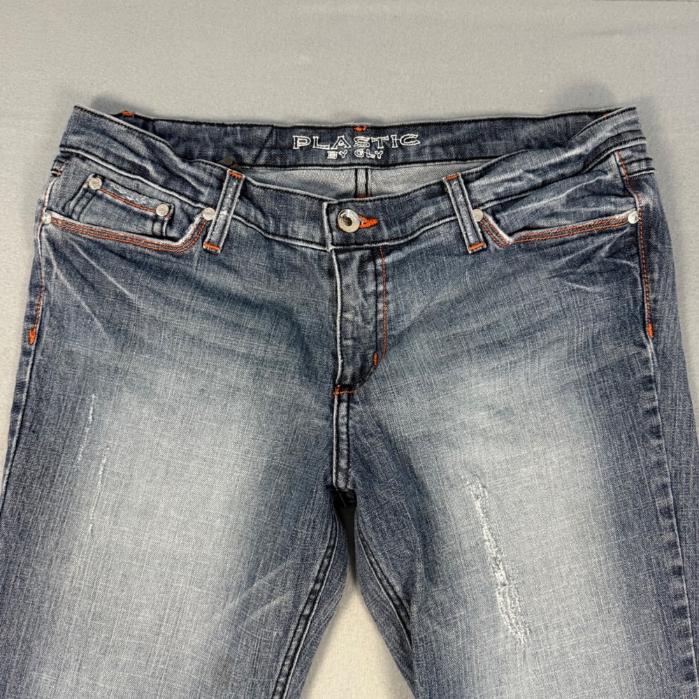 Plastic by GLY Bootcut Jeans Womens Junior 13 Blue Excellent
